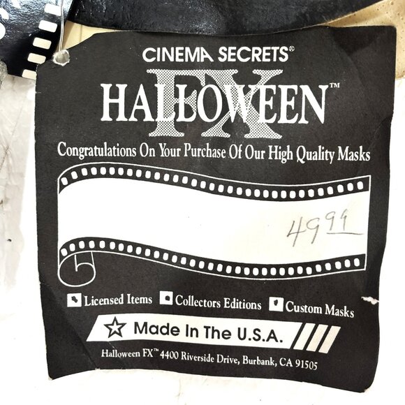 Rare vintage 1993 Hellraiser Pinhead  Cinema Secrets mask NWT NOS - Picture 13 of 14